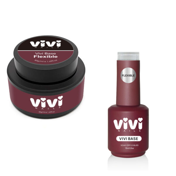 VIVI RUBBER BASE TRANSPARENTE FLEXIBLE 15ML.