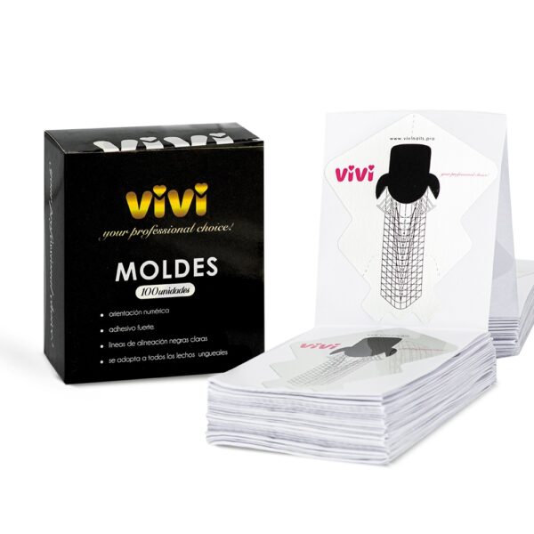 MOLDES PARA EXTENSIÓN DE UÑAS PACK 100 UNIDADES. - Imagen 4