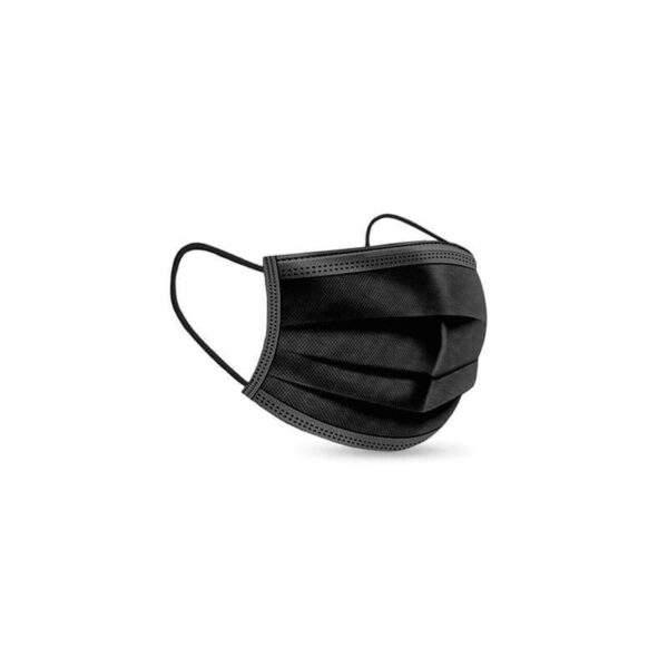 Mascarillas Quirúrgica Negra 3 capas (Caja de 50 Ud).